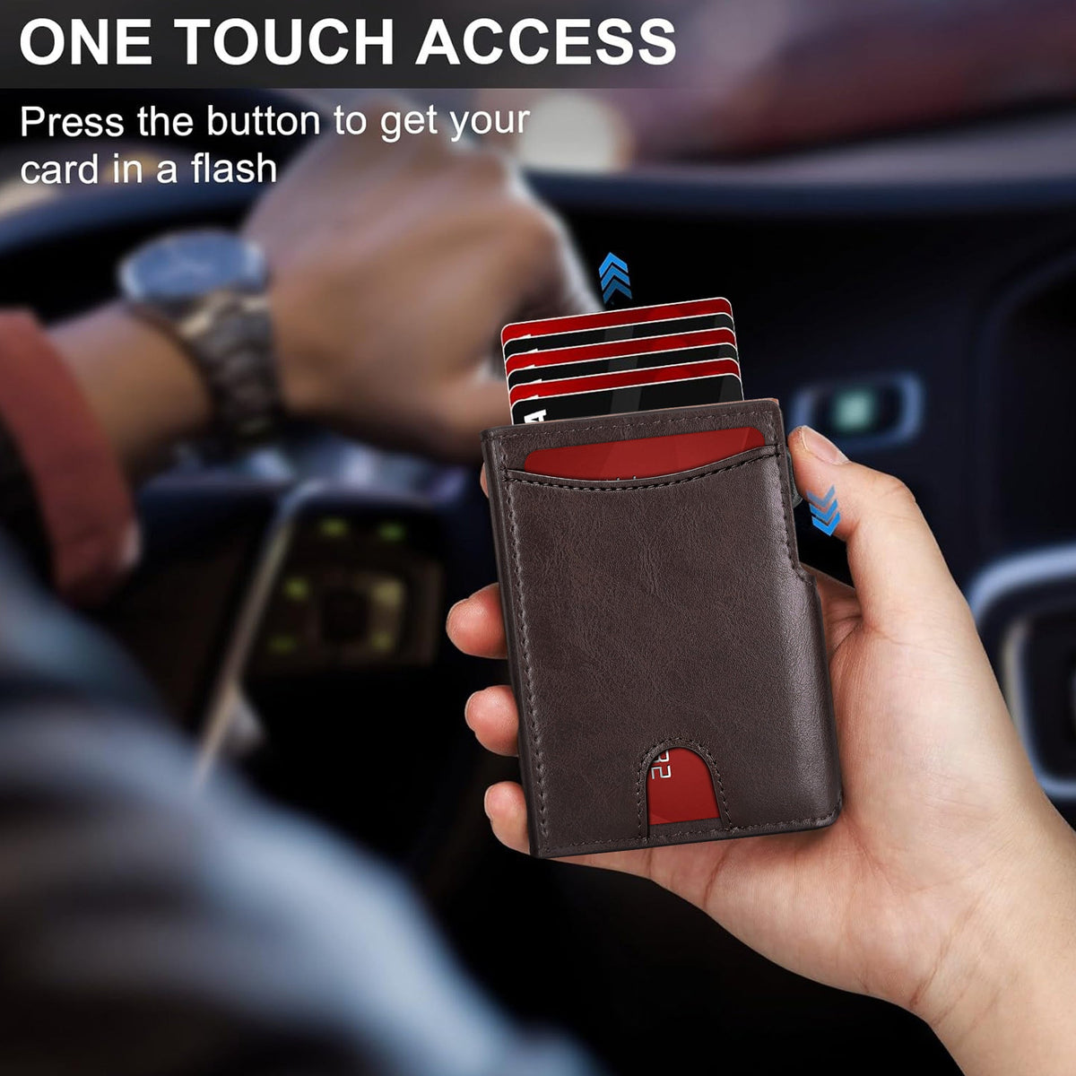 Dual-Layer Leather Cardholder LoungeYard — product view 3