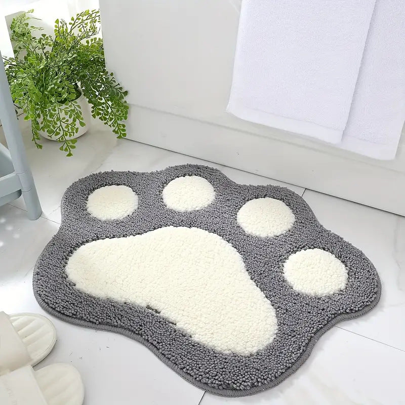 Fun Paw Print Bath Mat — product view 2