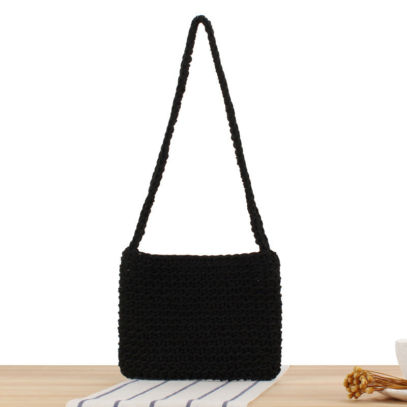 Handmade Macrame Shoulder Bag LoungeYard — product view 5