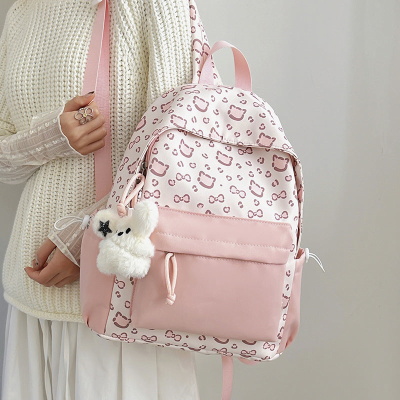 Cute Animal Print Backpack LoungeYard — product view 3