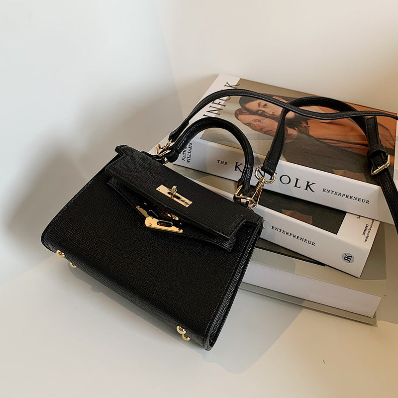 Structured Faux Leather Handbag LoungeYard — product view 4