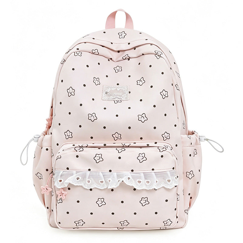 Cute Graphic Print Backpack LoungeYard — product view 3