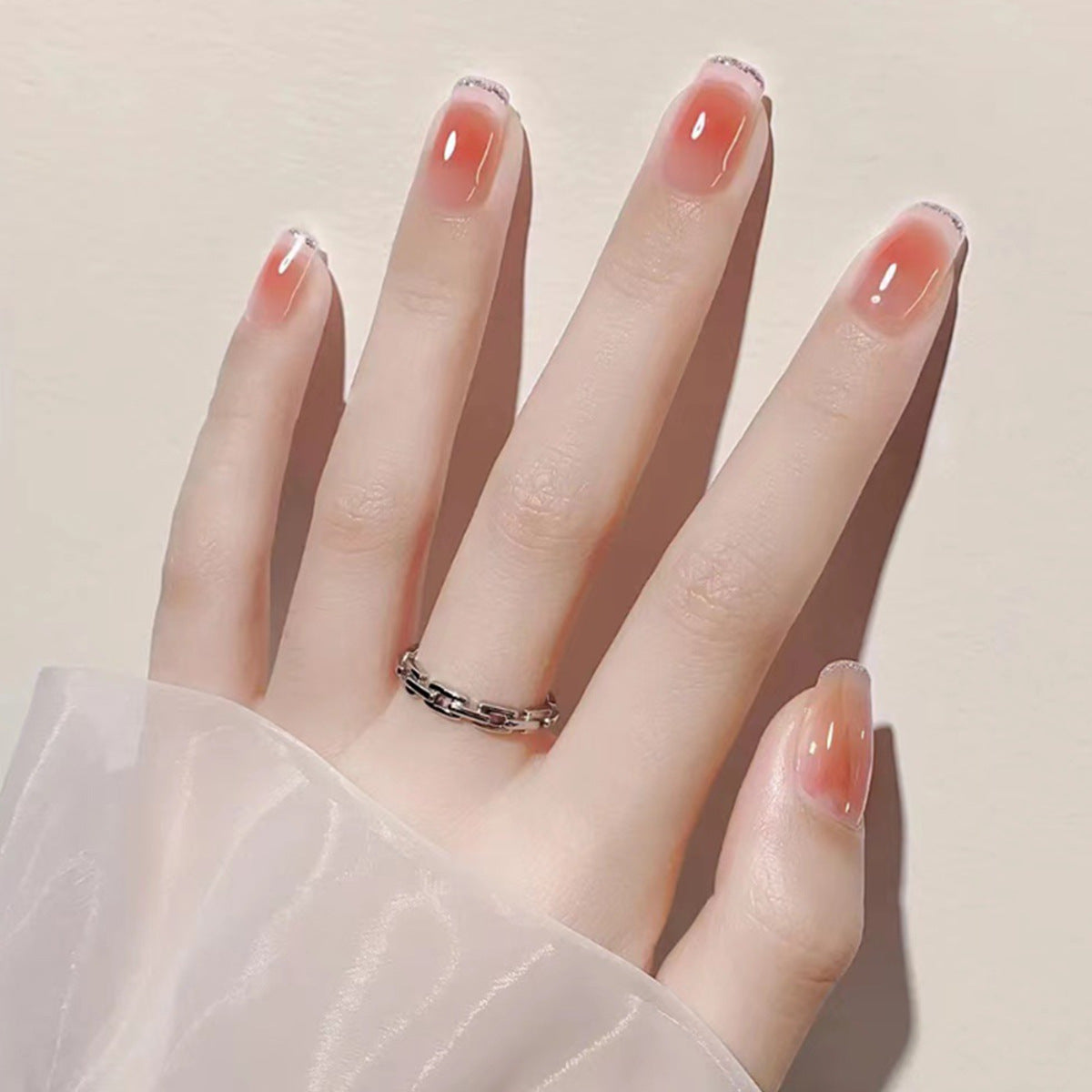 Elegant French Tip Nail Art — product view 1