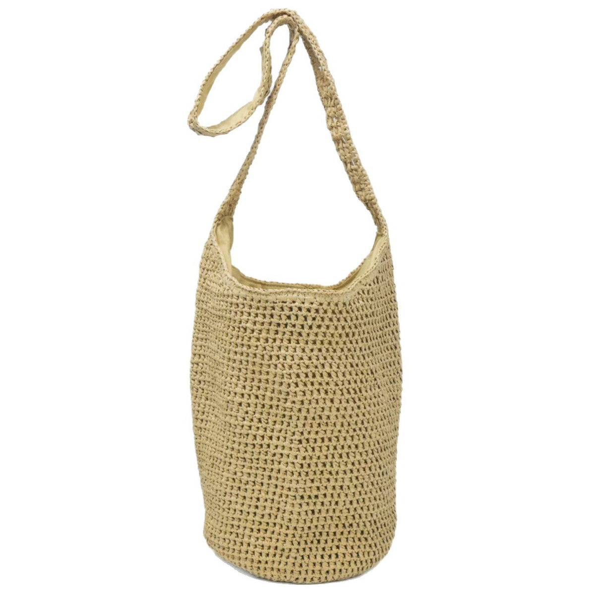 Braided Natural Material Tote Bag LoungeYard — product view 5
