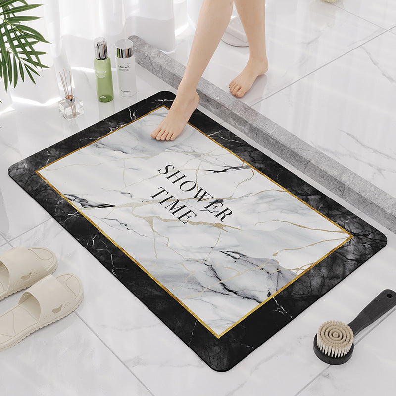 Elegant Marble Design Bathroom Mat LoungeYard — product view 7