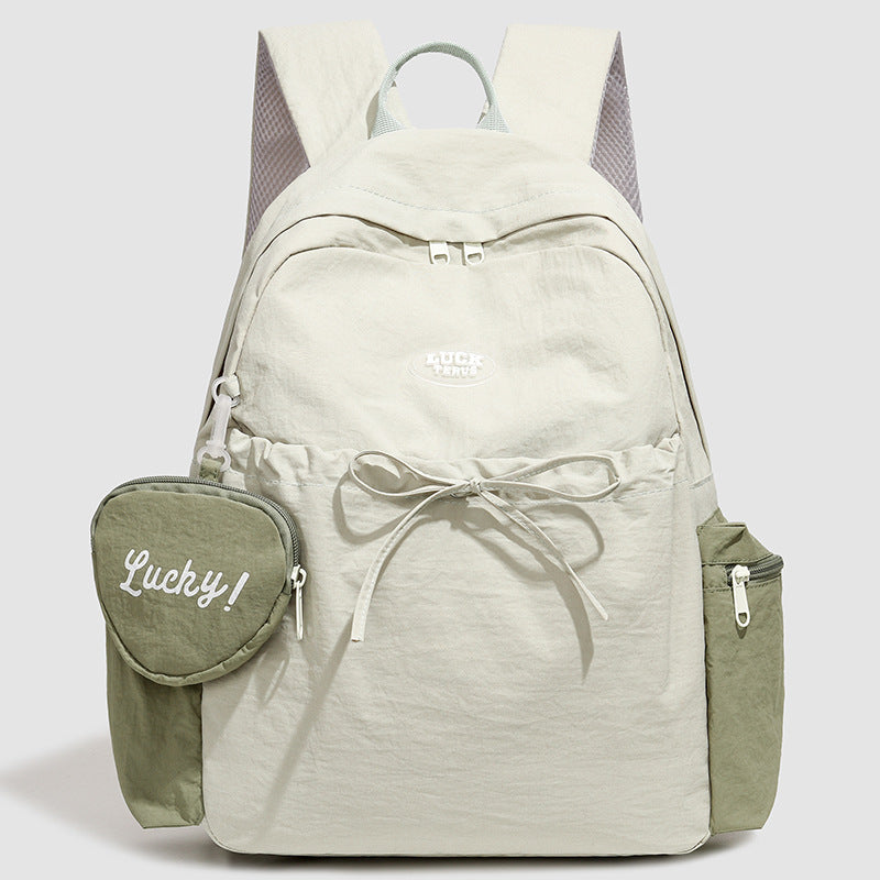 Functional Drawstring Closure Backpack LoungeYard — product view 3