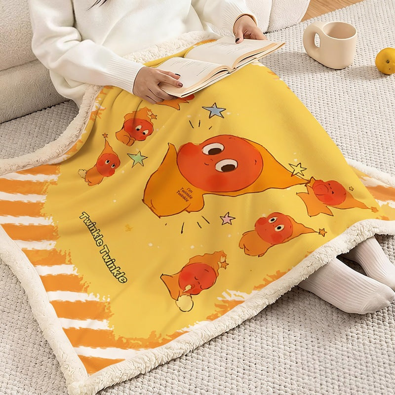 Soft Flannel Cartoon Fleece Blanket — product view 2