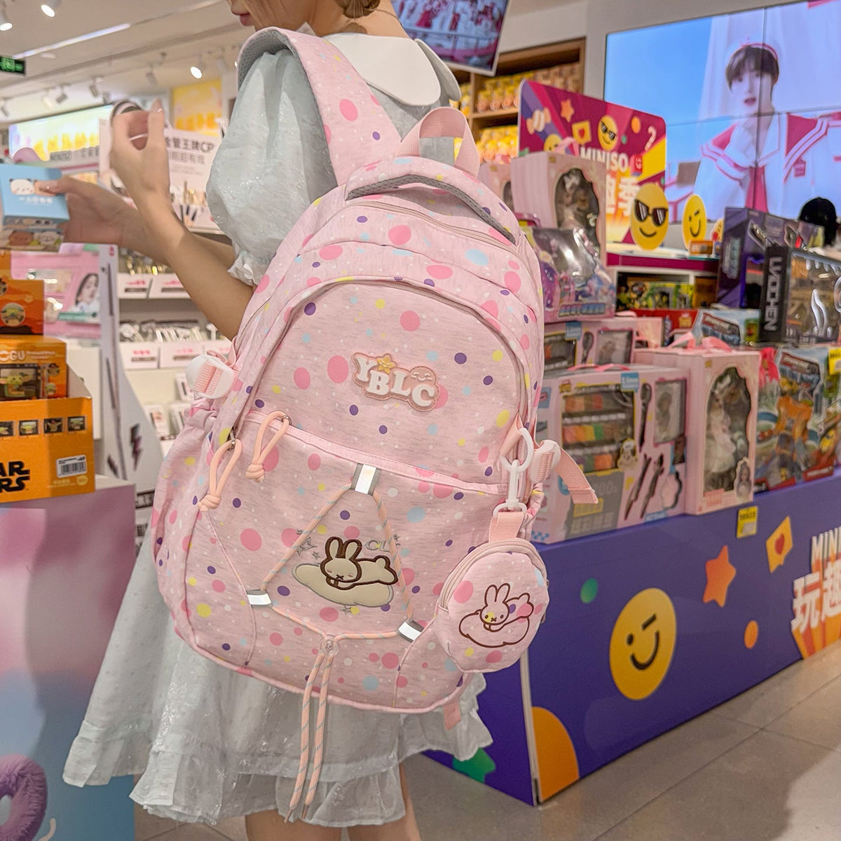 Playful Multi-Pocket Backpack LoungeYard — product view 1