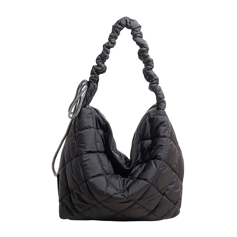 Quilted Puffer Shoulder Bag — product view 1