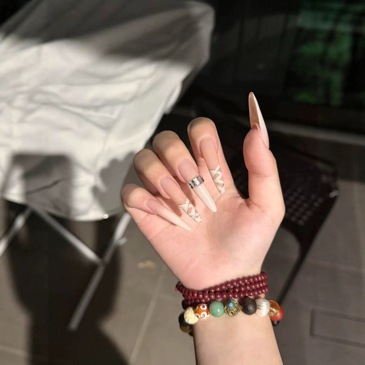 Long Stiletto Press-On Nail Extensions — product view 3