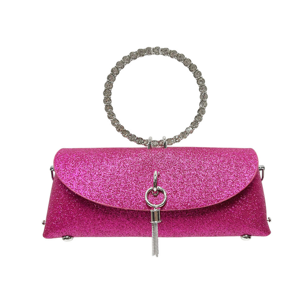 Sparkling Rhinestone-Handled Evening Clutch — product view 5