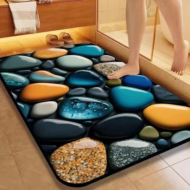 Pebble Design Bath Mat — product view 6