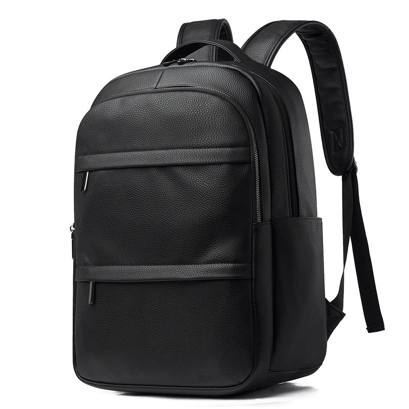 Premium Leather Business Backpack LoungeYard — product view 5