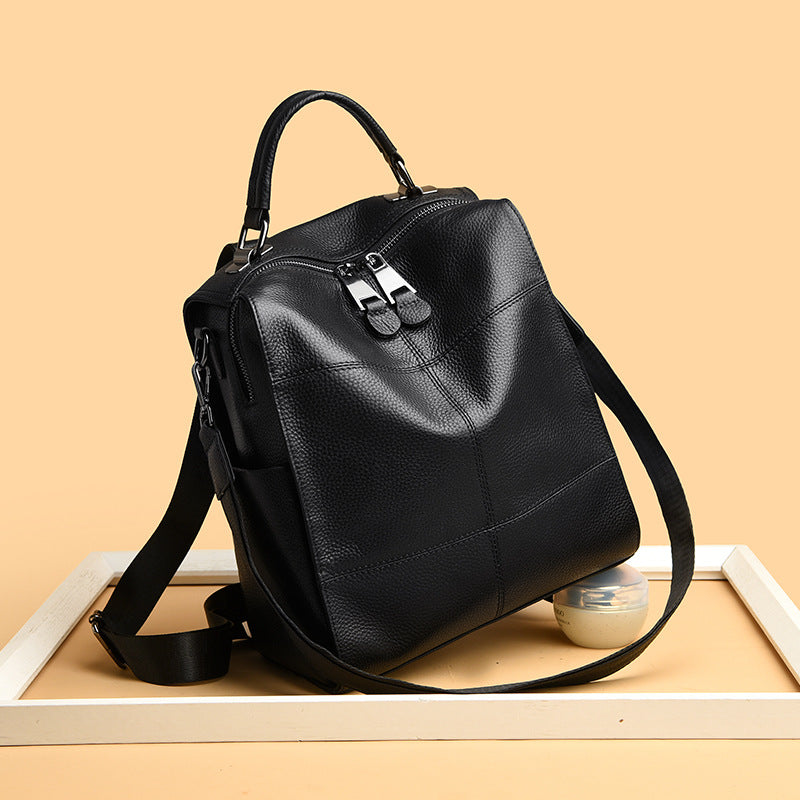 Versatile Multi-Functional Leather Backpack LoungeYard — product view 1