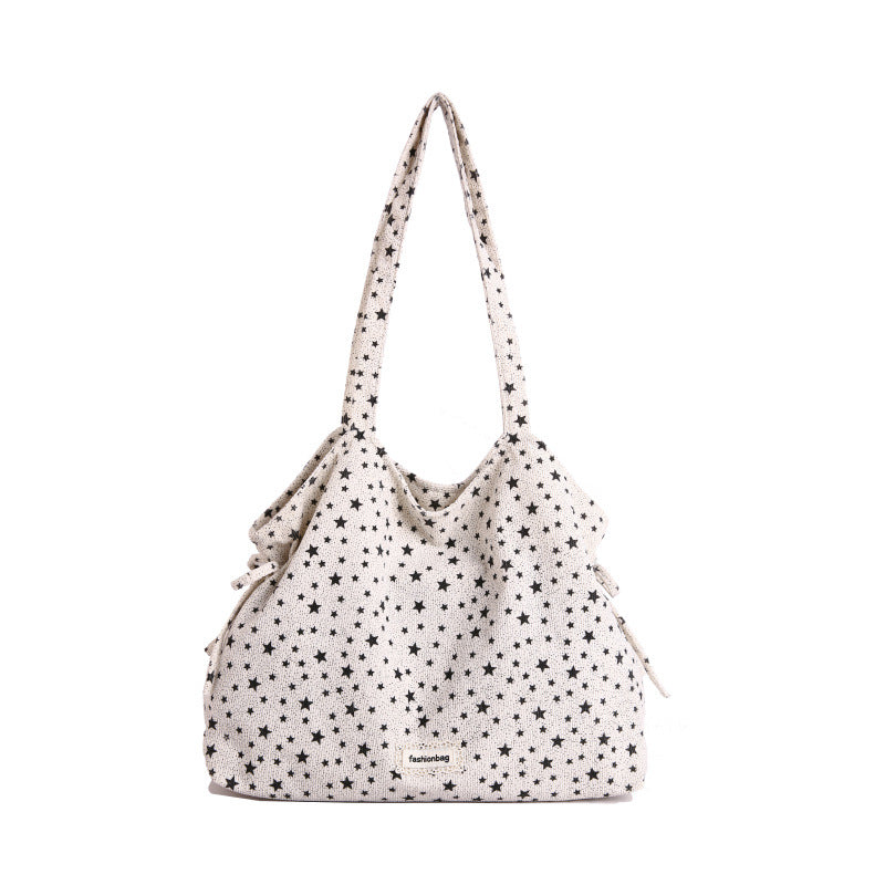 Casual Star-Patterned Tote Bag — product view 7