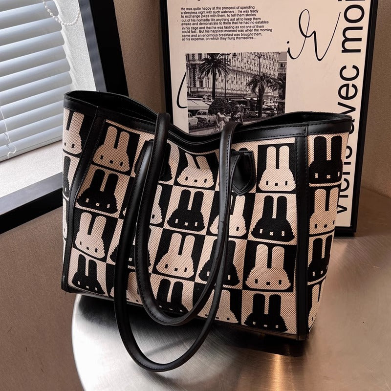 Playful Patterned Tote Bag LoungeYard — product view 3