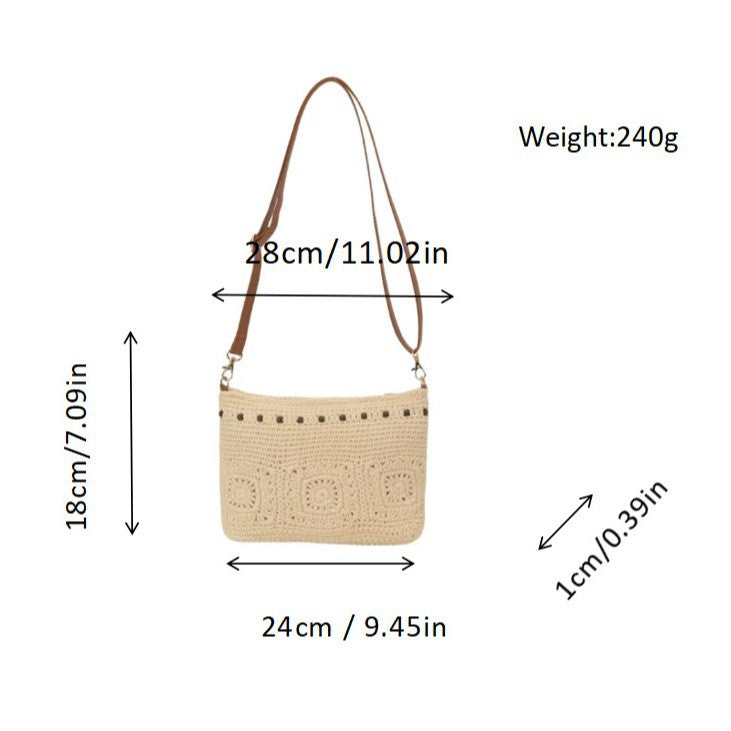 Handbag with Fine Crochet Patterns LoungeYard — product view 4