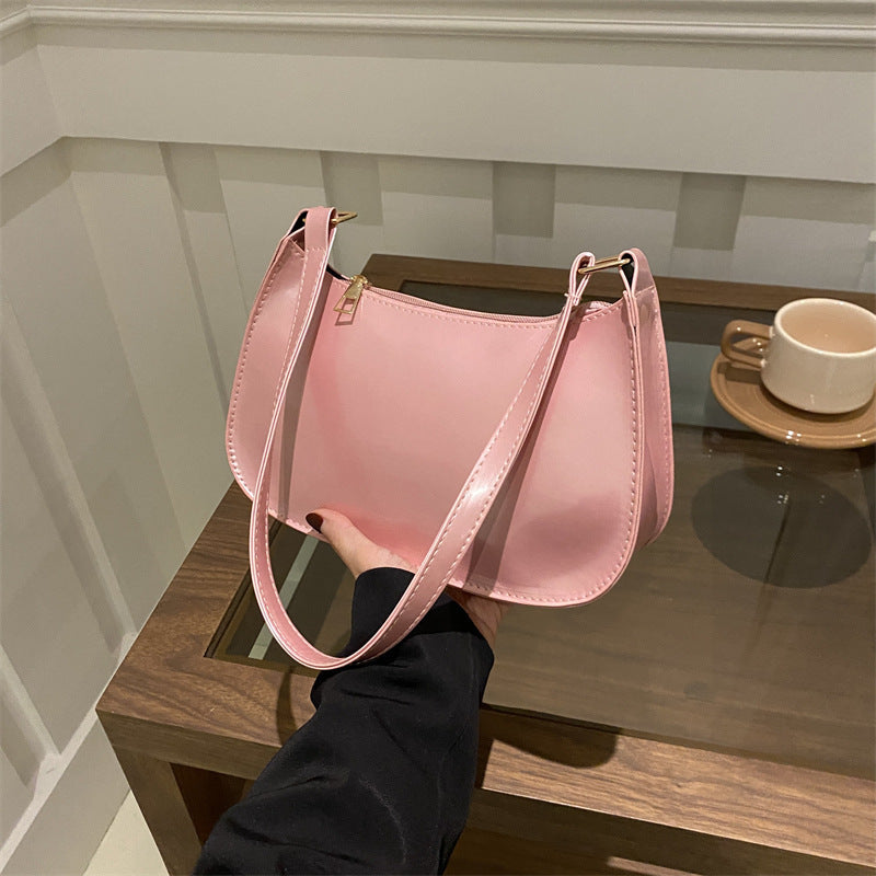 Chic Patent Leather Shoulder Bag LoungeYard — product view 2