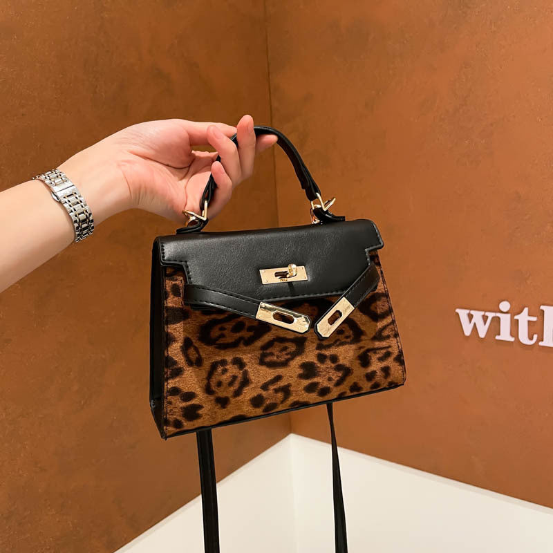 Animal Print Structured Handbag — product view 4