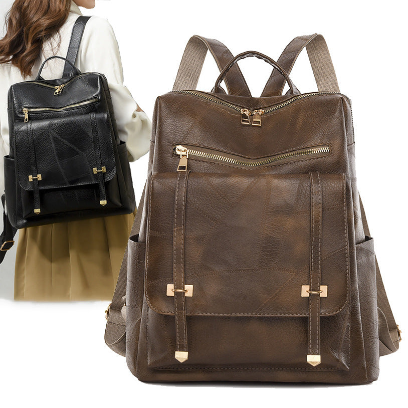 Leather Backpack LoungeYard — product view 3