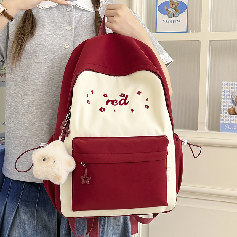 Cute Floral-Embellished Backpack LoungeYard — product view 3
