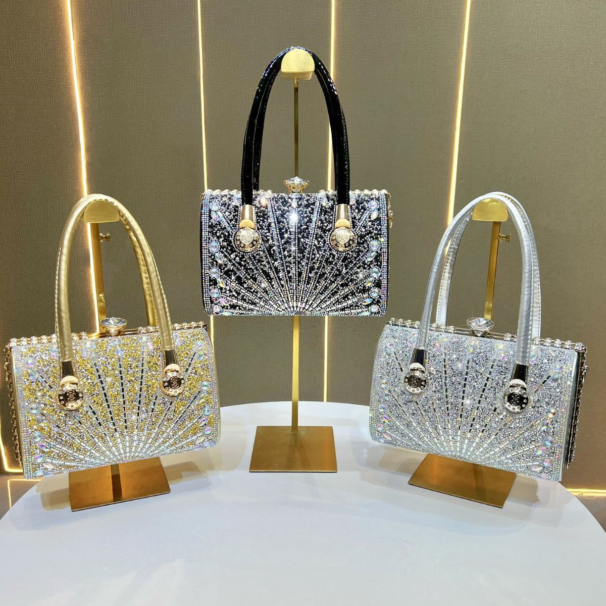 Luxe Crystal-Embellished Evening Handbag — product view 4