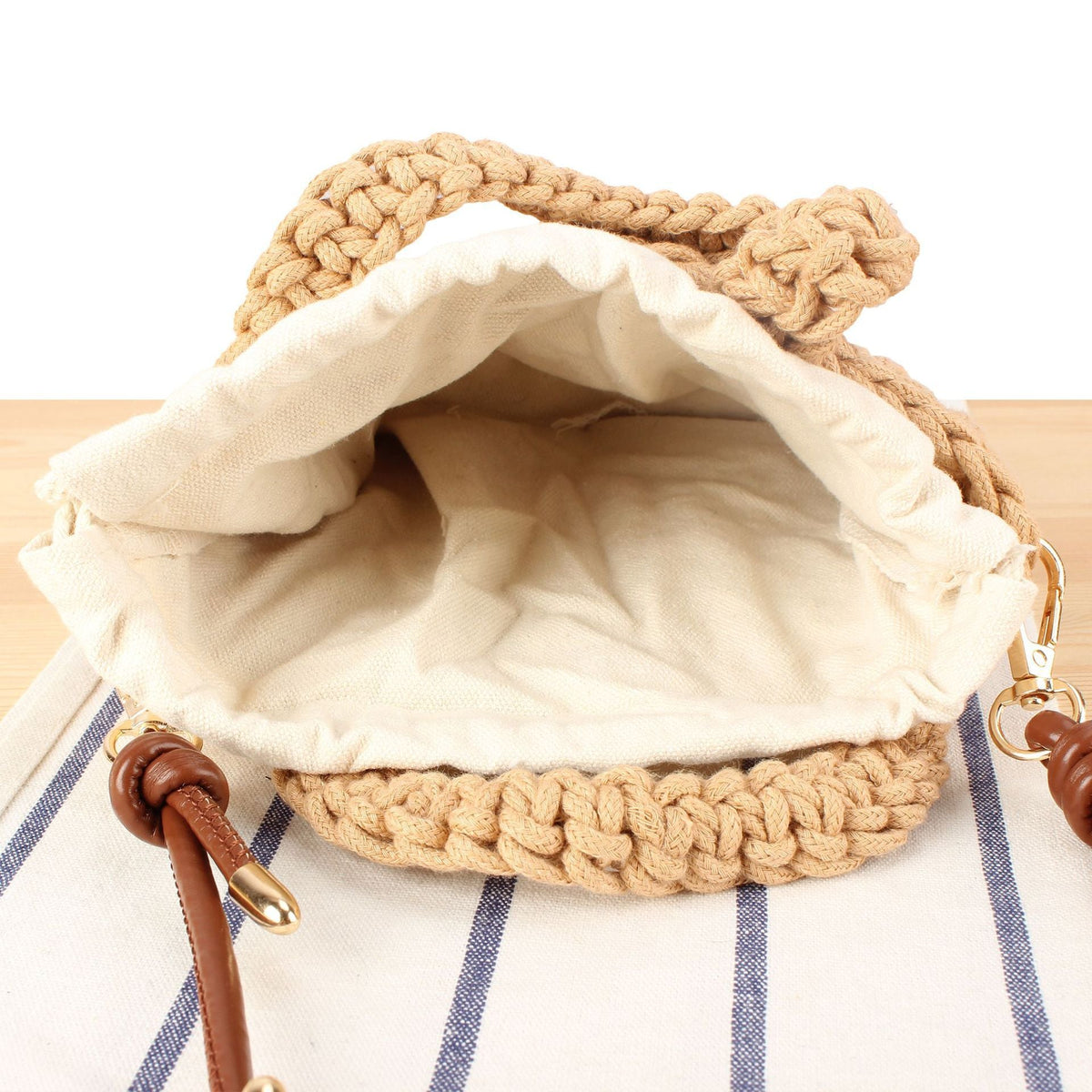 Handbag in Modern Macrame Design LoungeYard — product view 3