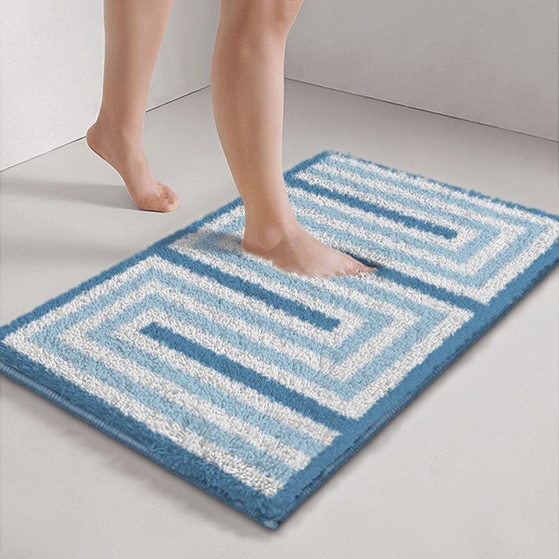 Geometric Pattern Bath Mat — product view 2