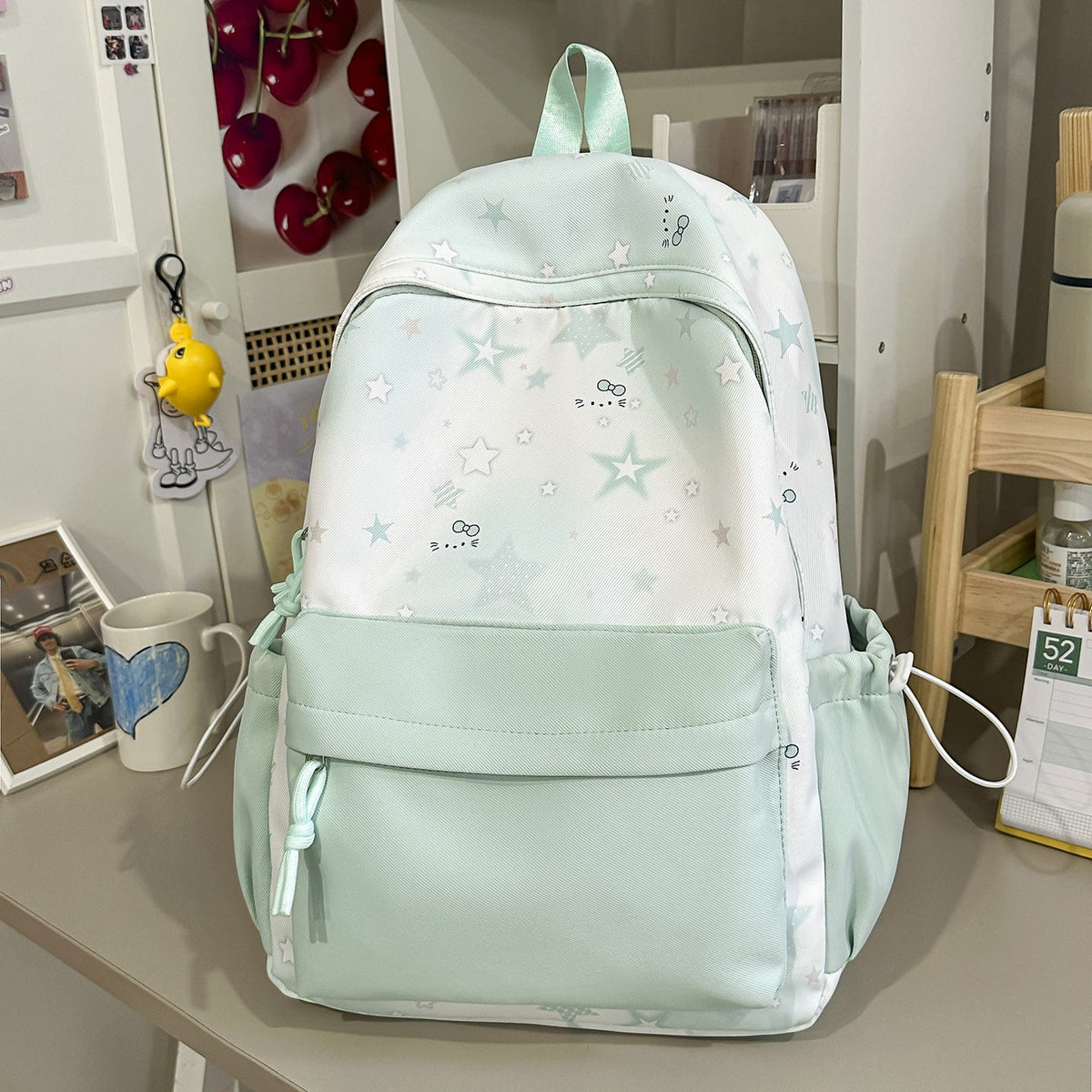 Cute Character-Print Backpack LoungeYard — product view 7