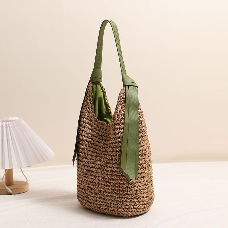 Handcrafted Eco-friendly Basket Bag LoungeYard — product view 3
