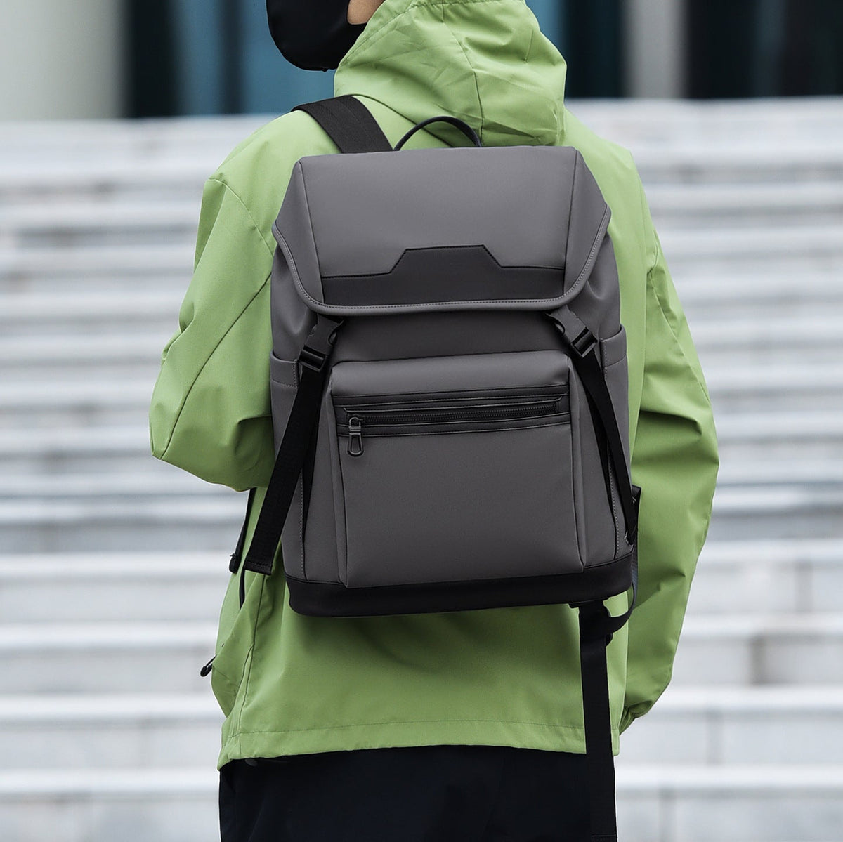 Sleek Dual-Compartment Backpack LoungeYard — product view 2