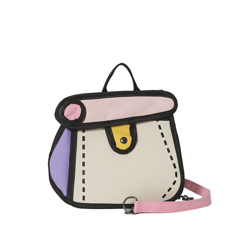 Trendy Cartoon-Style Mini Backpack LoungeYard — product view 5