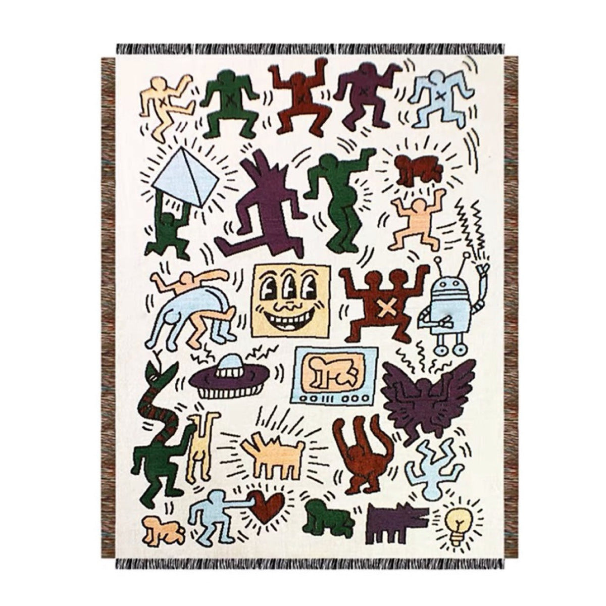 Artistic Graphic Throw Blanket — product view 5