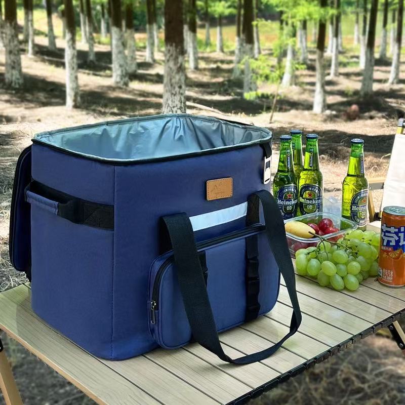 Women Insulated Picnic Cooler Bag with Side Pocket LoungeYard — product view 2