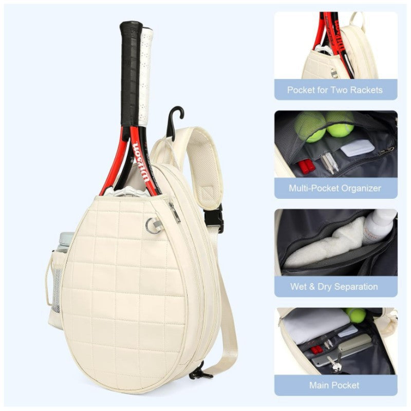 Tennis Racket Sling Backpack LoungeYard — product view 2