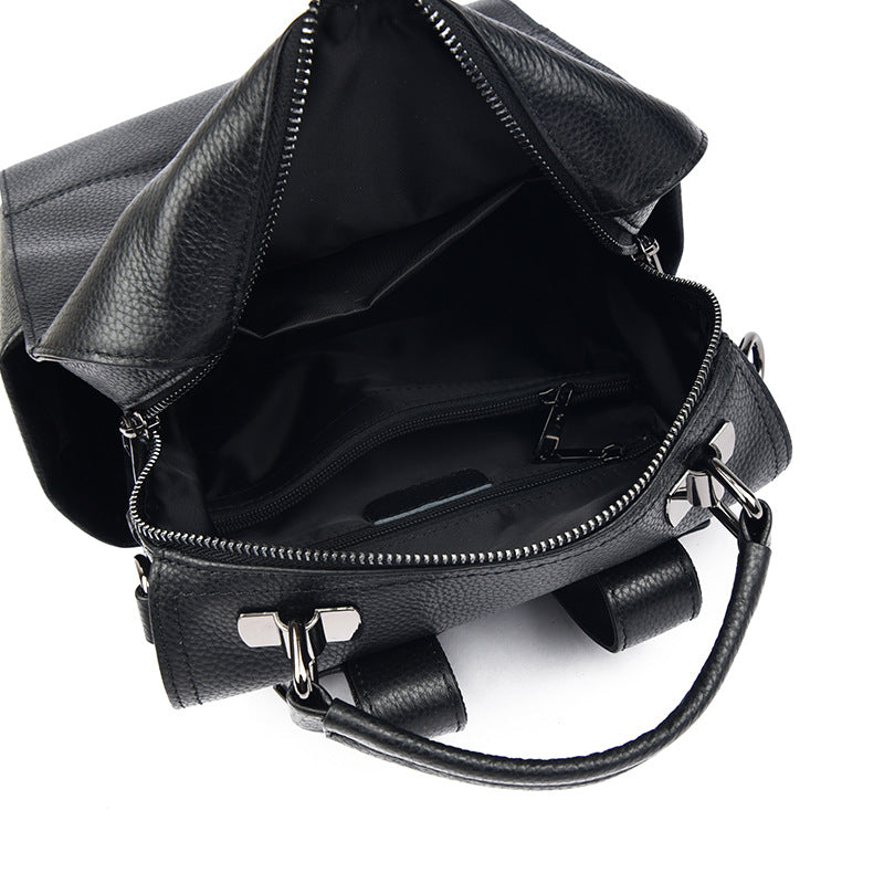 Versatile Multi-Functional Leather Backpack LoungeYard — product view 4