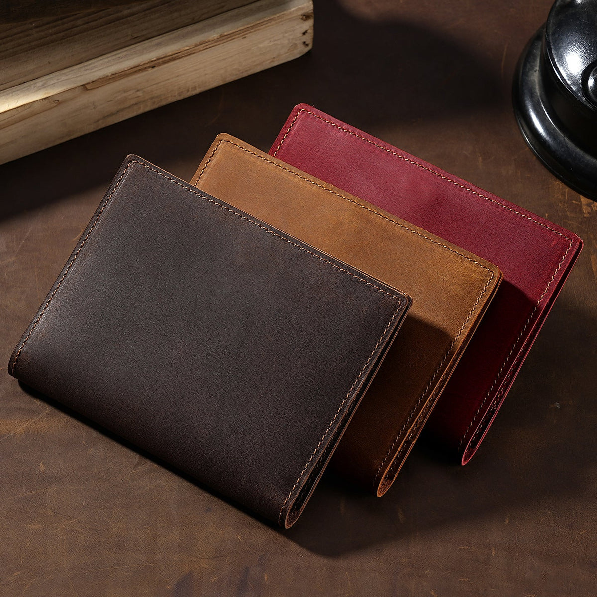 Classic Leather Passport Holder — product view 5