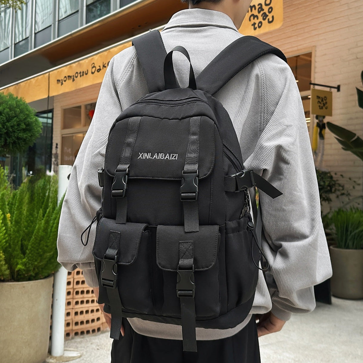 Multi-Pocket Versatile Travel Backpack LoungeYard — product view 3