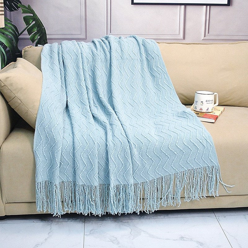 Textured Pattern Throw Blanket — product view 2