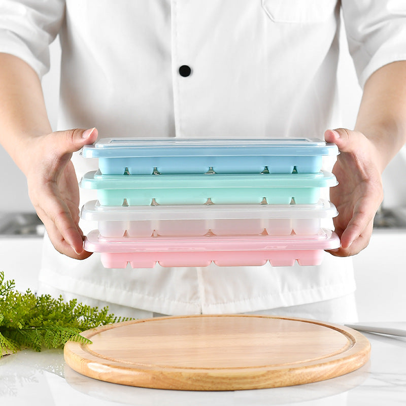 Silicone ice cube tray with precise fitting lid LoungeYard — product view 3