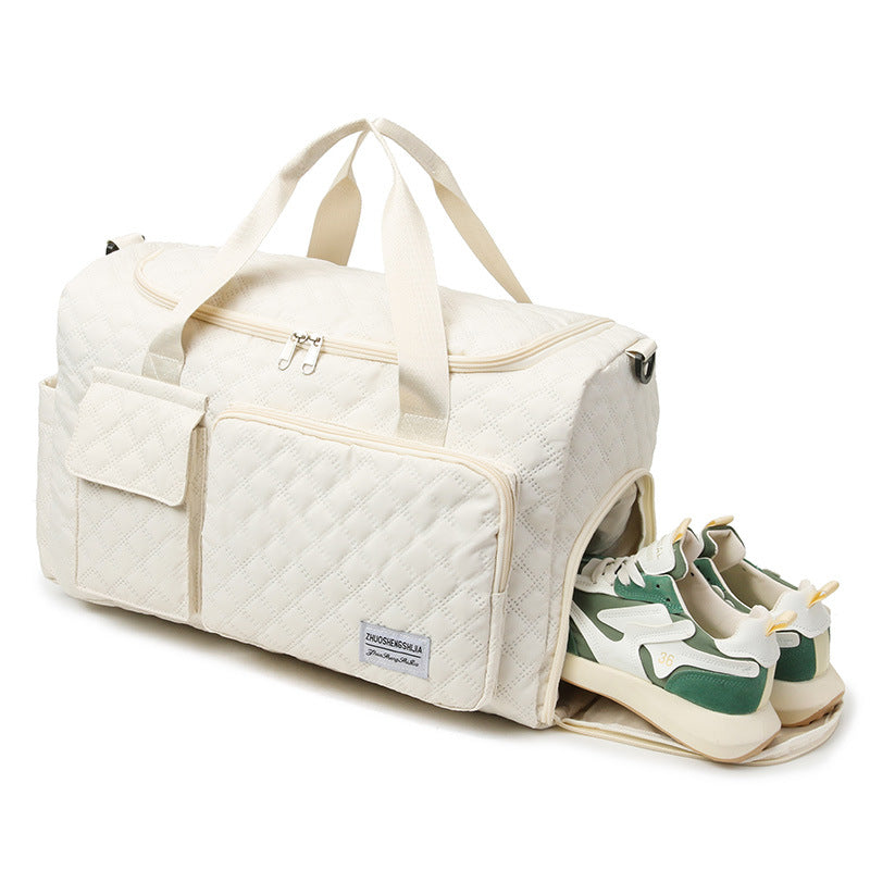Premium Quilted Gym Duffel Bag — product view 3