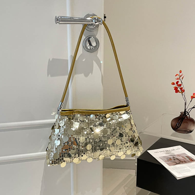 WoGlamorous Sequin Evening Shoulder Bag LoungeYard — product view 3