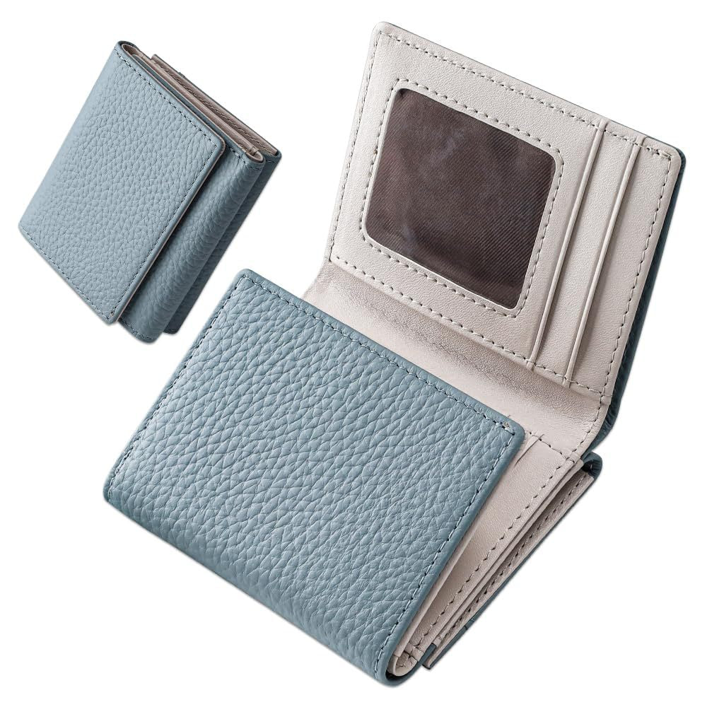Compact Textured Leather Wallet LoungeYard — product view 4