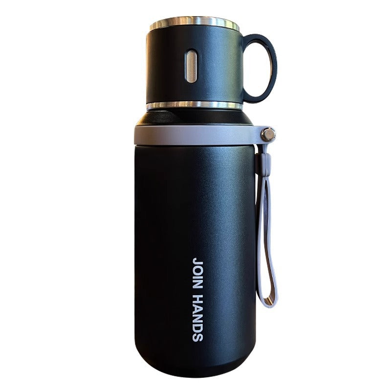 Women's Insulating Water Bottle with Practical Carrying Handle LoungeYard — product view 5