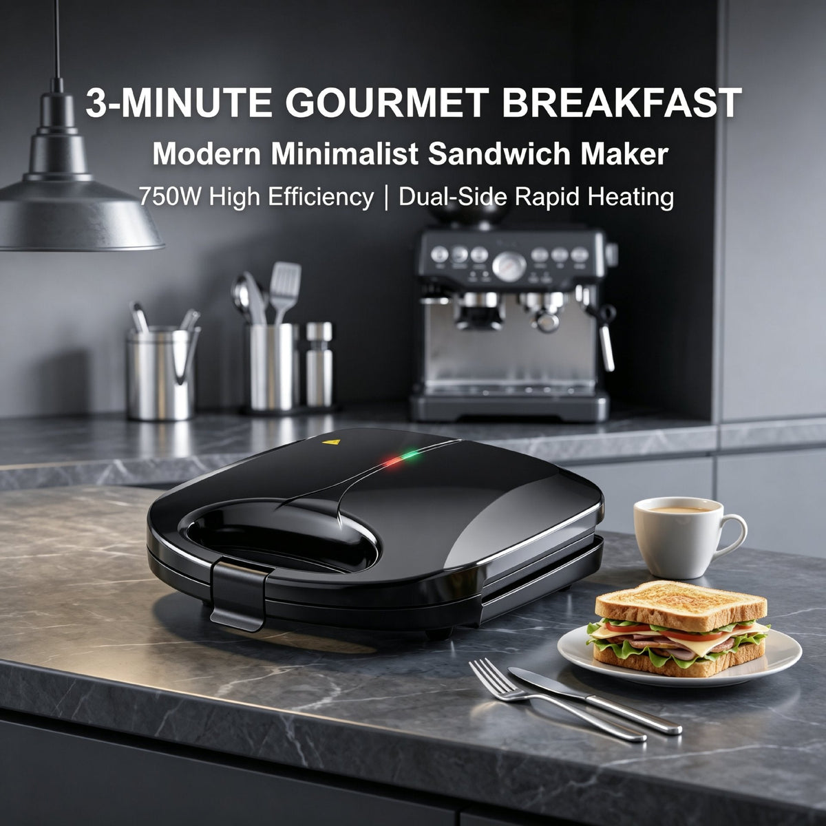 Premium Non-Stick Grill Press LoungeYard — product view 3