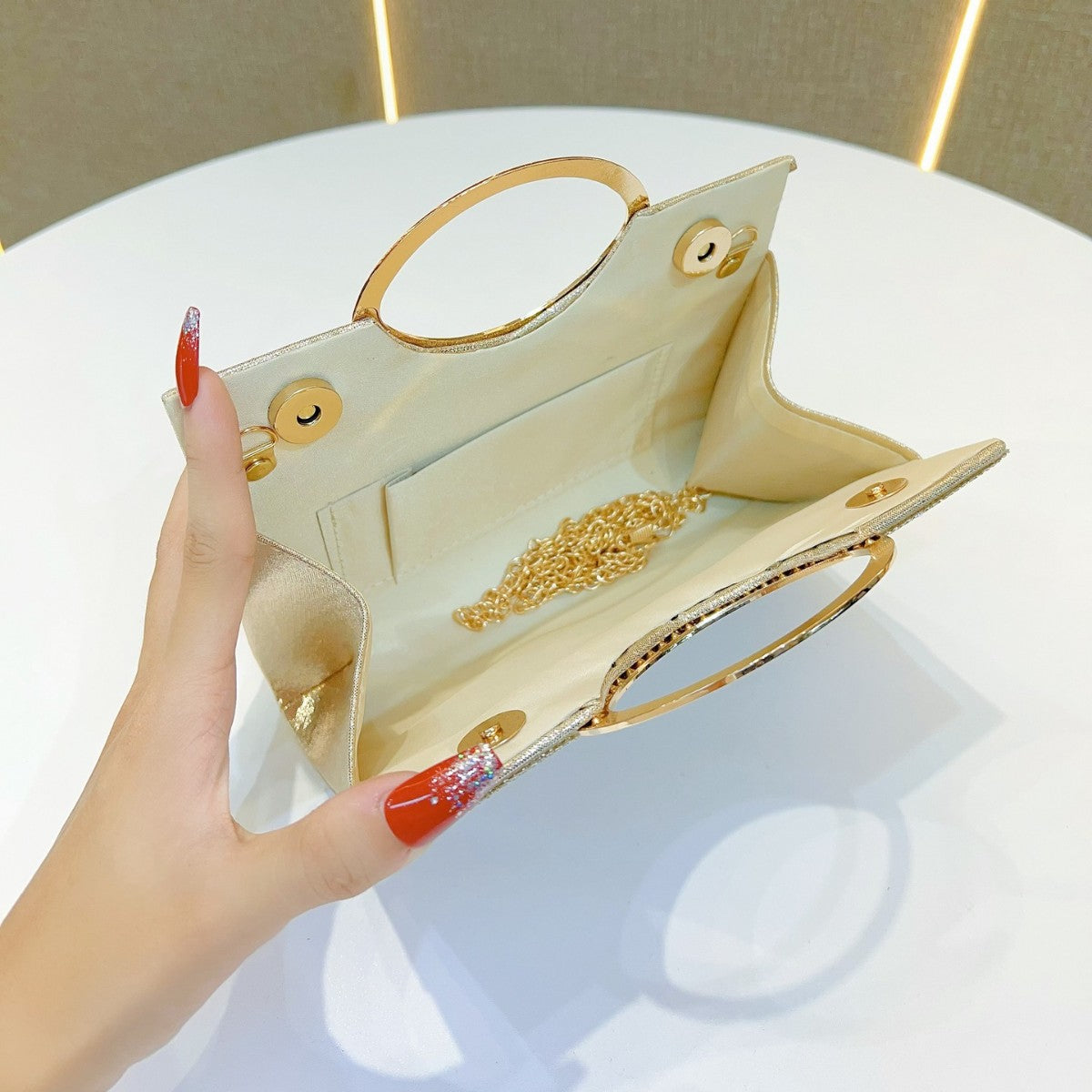Glamorous Rhinestone-Designed Evening Handbag — product view 3