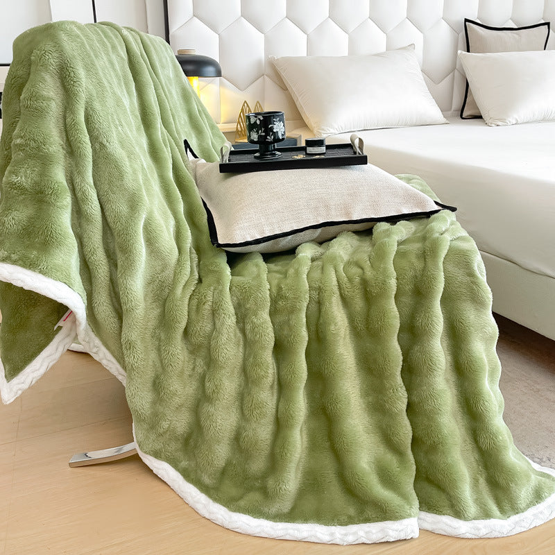 Plush Faux Fur Throw Blanket LoungeYard — product view 7
