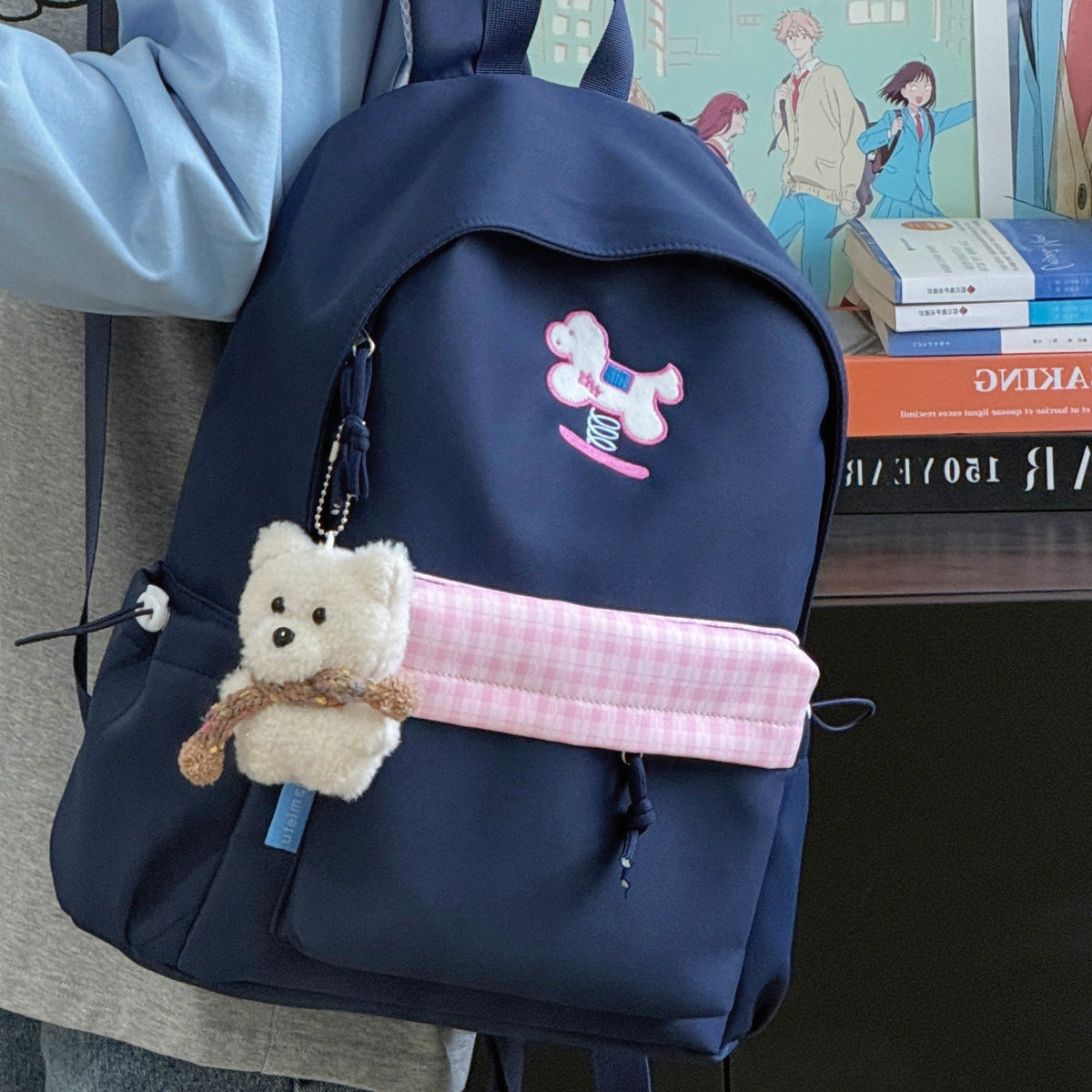 Playful Animal-Themed School Backpack LoungeYard — product view 2