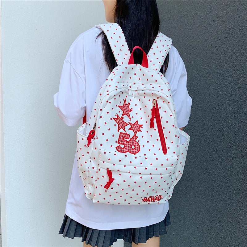 Star-Patterned Casual Backpack LoungeYard 1791204448 — product view 2