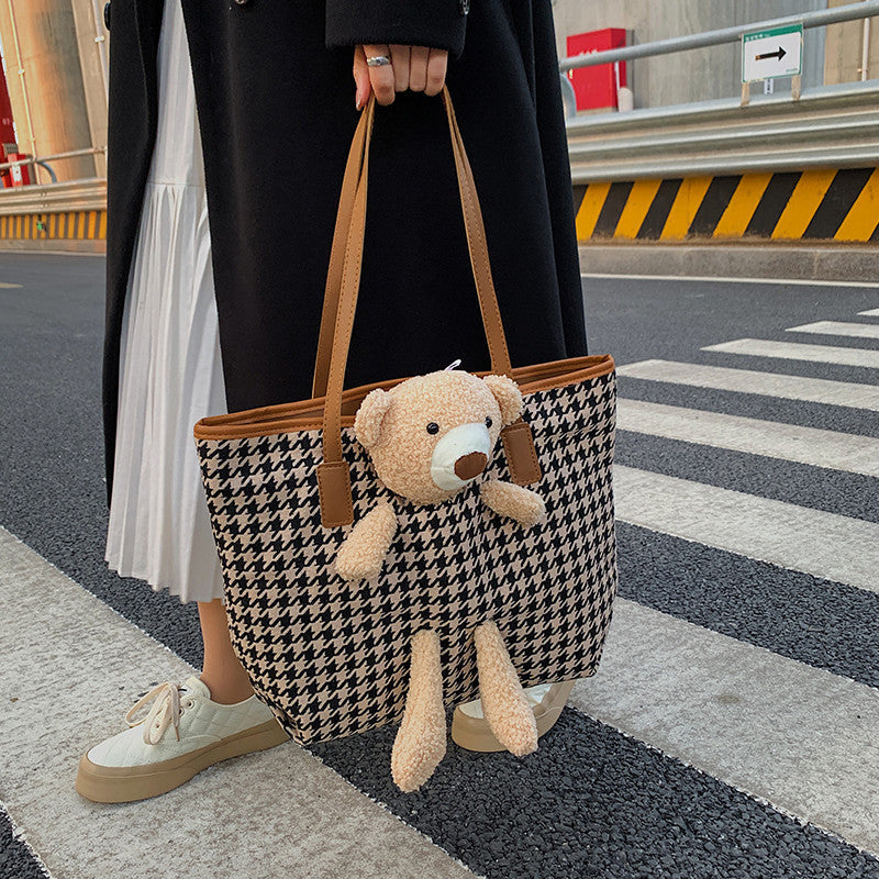 Fun Plush Bear Handle Tote Bag — product view 4